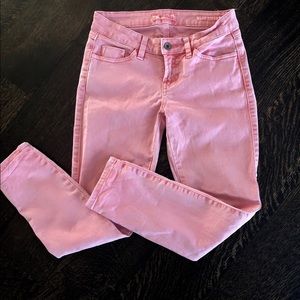 Guess skinny jeans, light pink/light coral